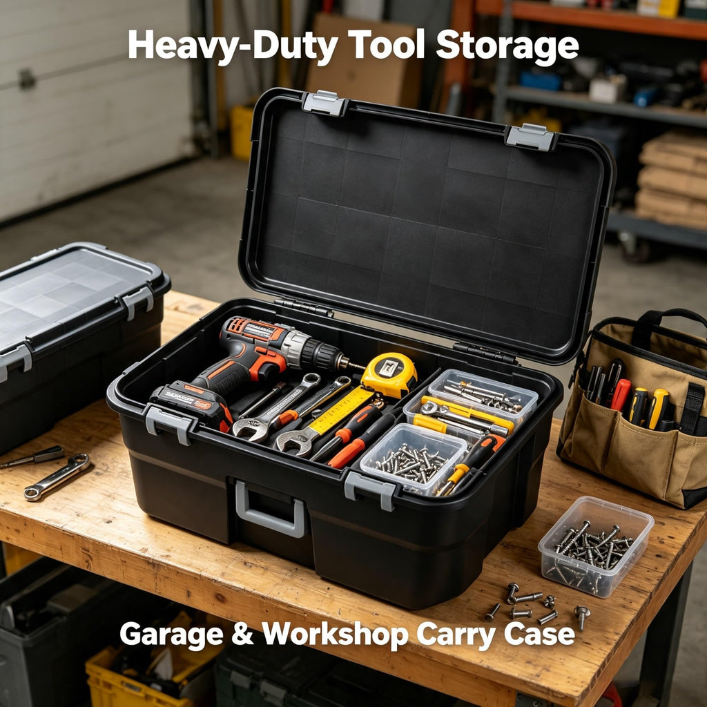 22 Gallon Lockable Wheeled Plastic Storage Trunk T754061