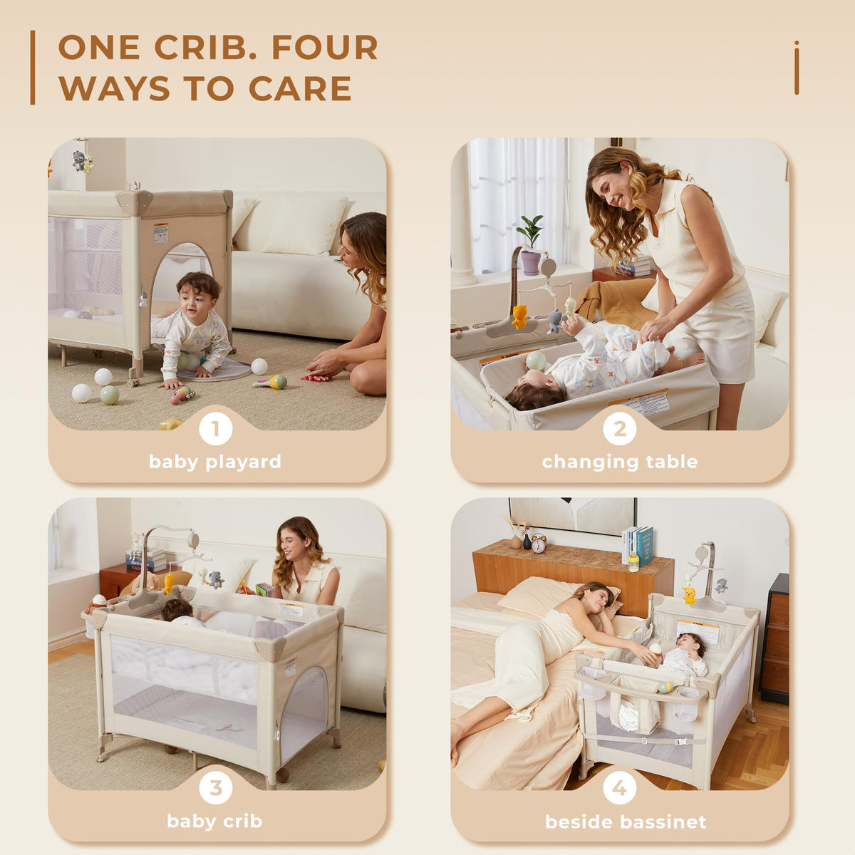 Pack and Play with Baby Bassinet D5322