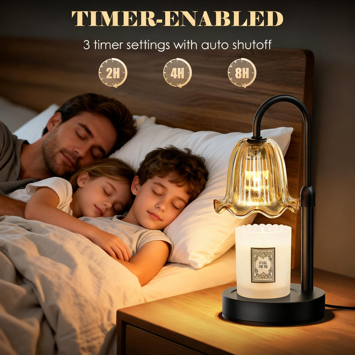 Candle Warmer Lamp with Timer Dimmer R8020