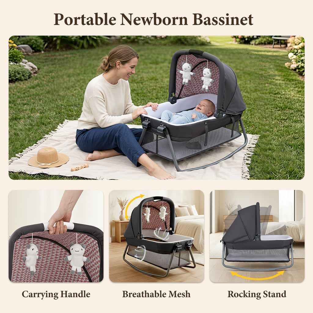 5 in 1 Pack and Play with Bassinet R940891