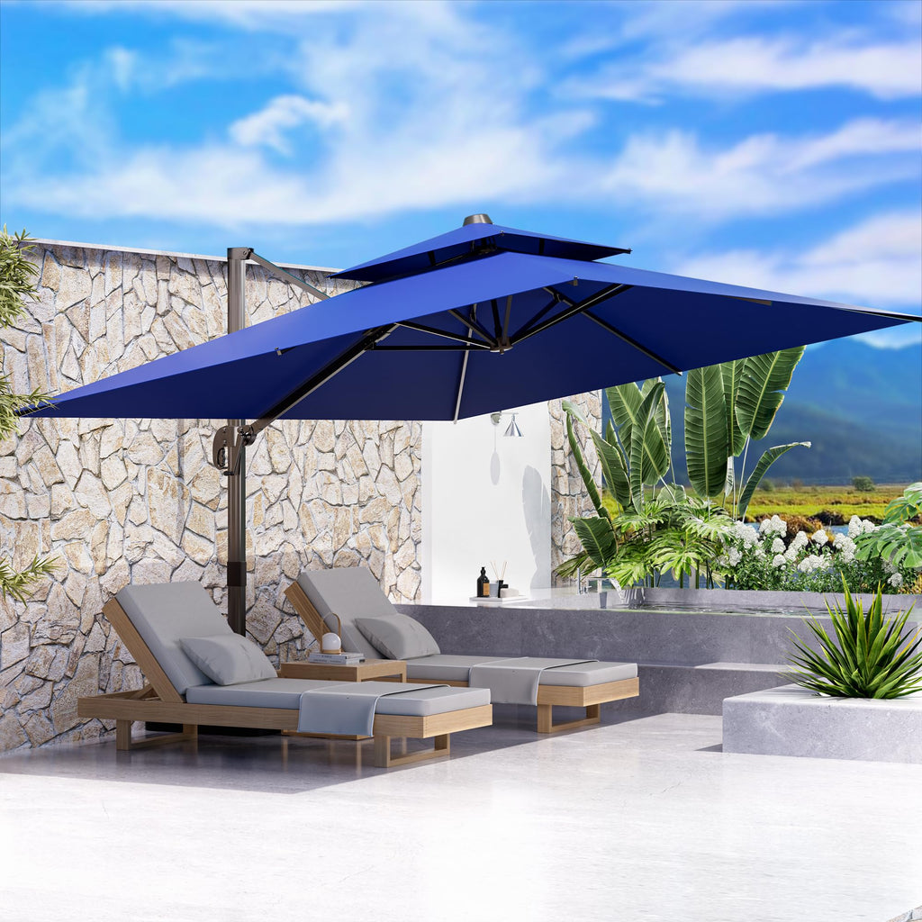 10' X 13' Rectangle Cantilever Patio Umbrella Y730