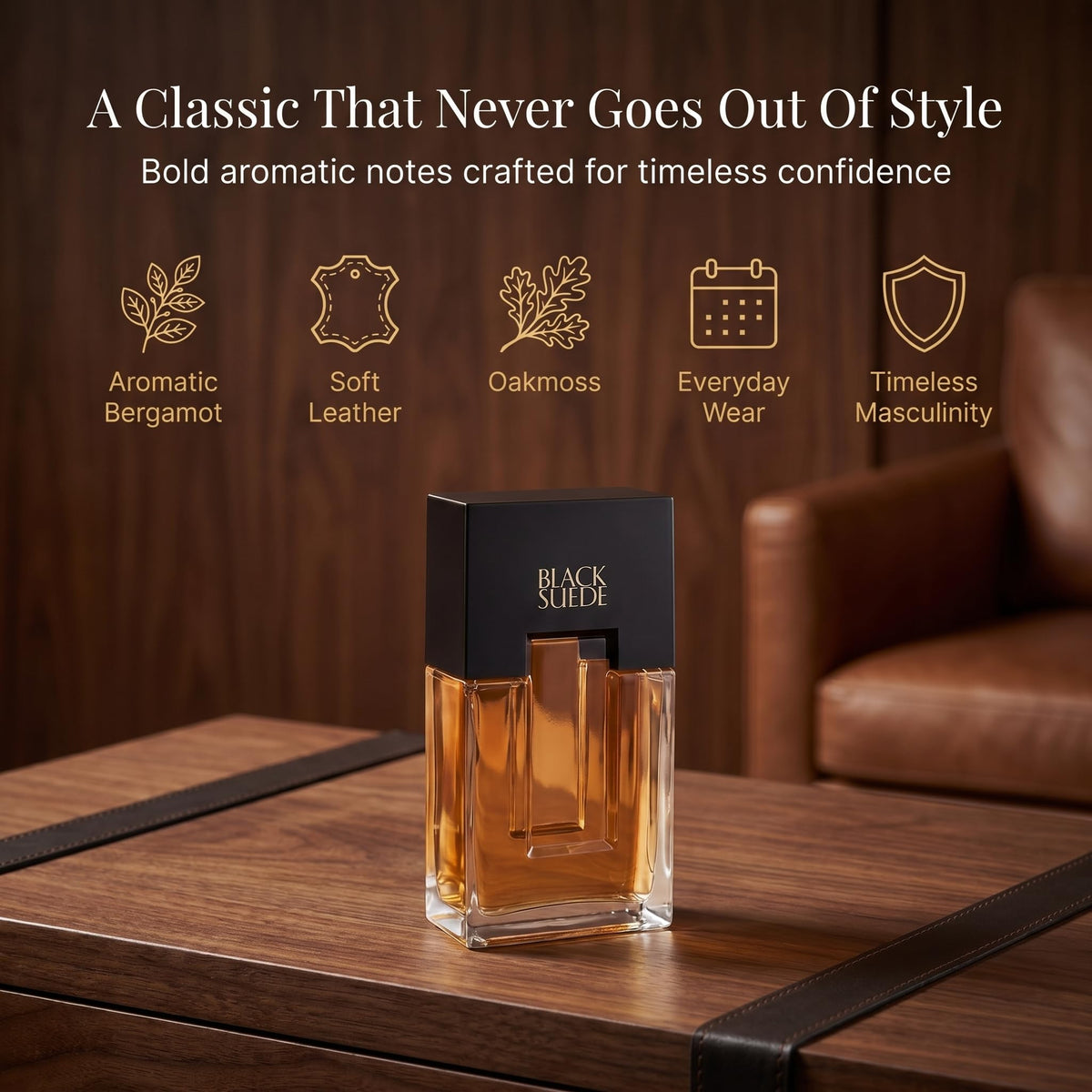 Black Suede Eau De Toilette Spray 3.4 oz 2 pack C6012