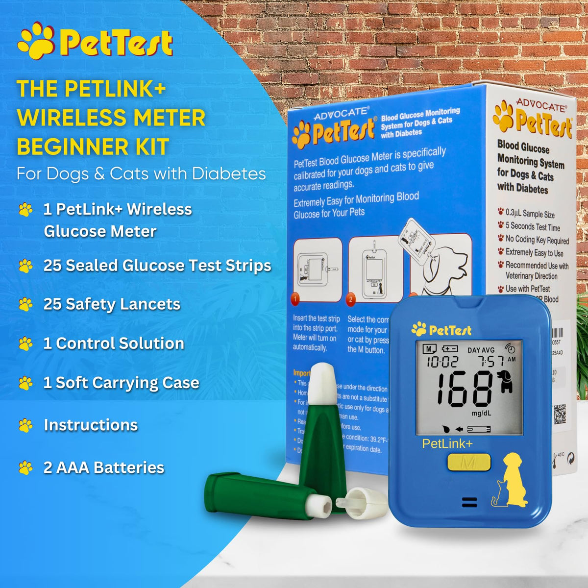 Glucose Monitor Kit for Dogs and Cats K494524