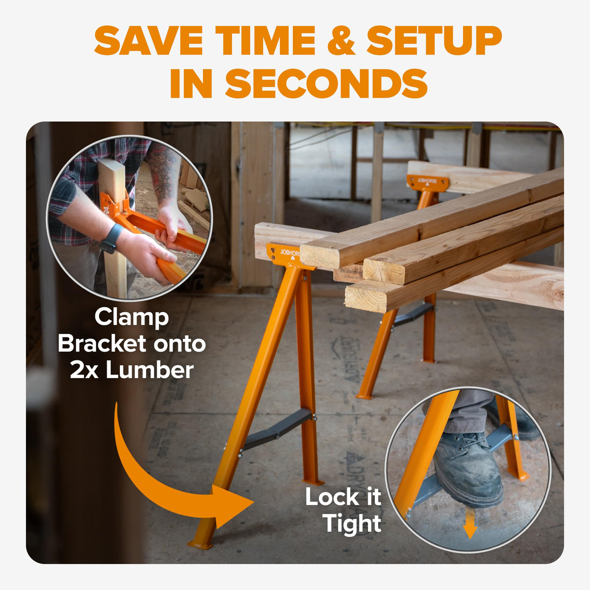 Steel Folding Sawhorse Brackets Z980