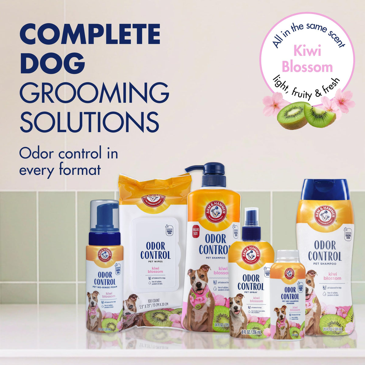 Deodorizing Dog Shampoo Kiwi Blossom 20 Fl Oz Q841505
