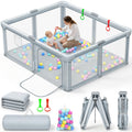 Foldable Baby Playpen with Mat 59"×71" R881