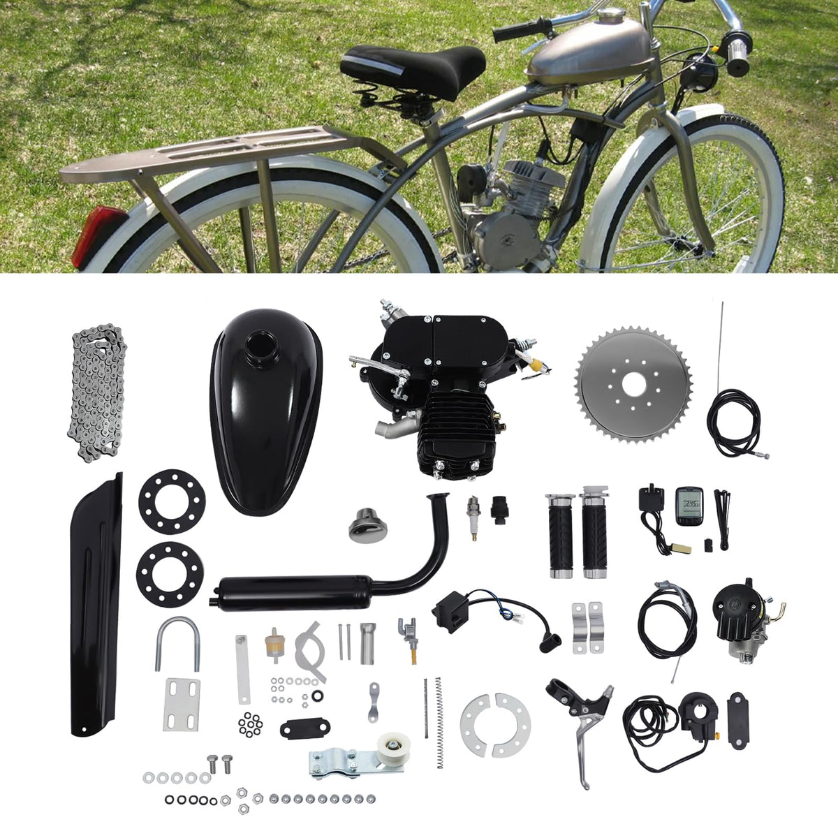 80cc 2-Stroke Bicycle Gasoline Engine Motor Kit X961777