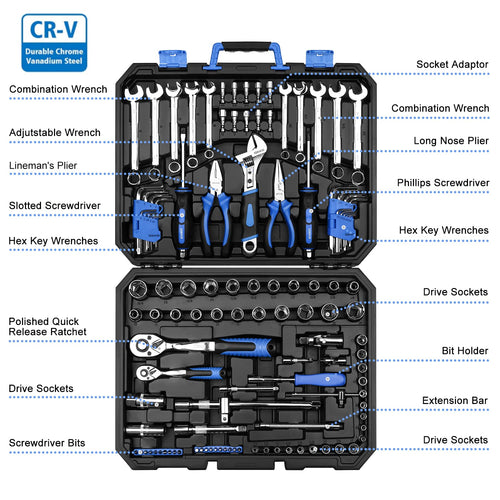 118 Piece Tool Kit Socket Wrench R271087