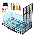 Hitch Cargo Carrier, 800lb Capacity Aluminum Cargo Basket with Folding Ramp T6484