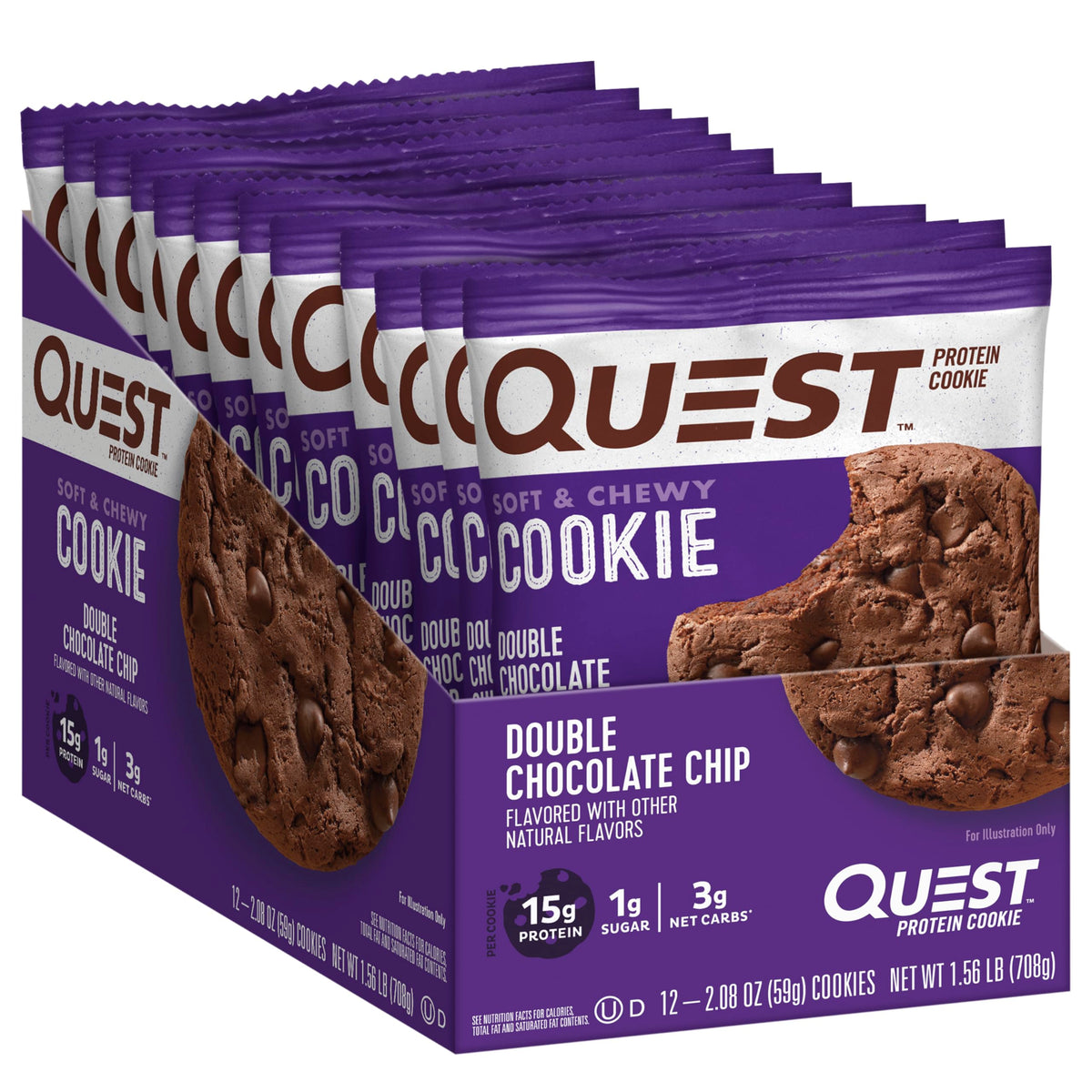 Chocolate Protein Shake Pack of 12 and Double Chocolate Chip Protein Cookie 12 Count Q6721