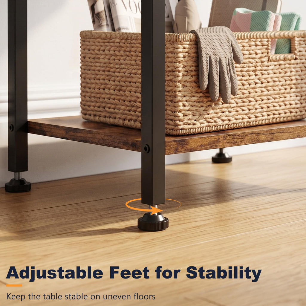 3-Tier Side Table with Adjustable Shelf W616012