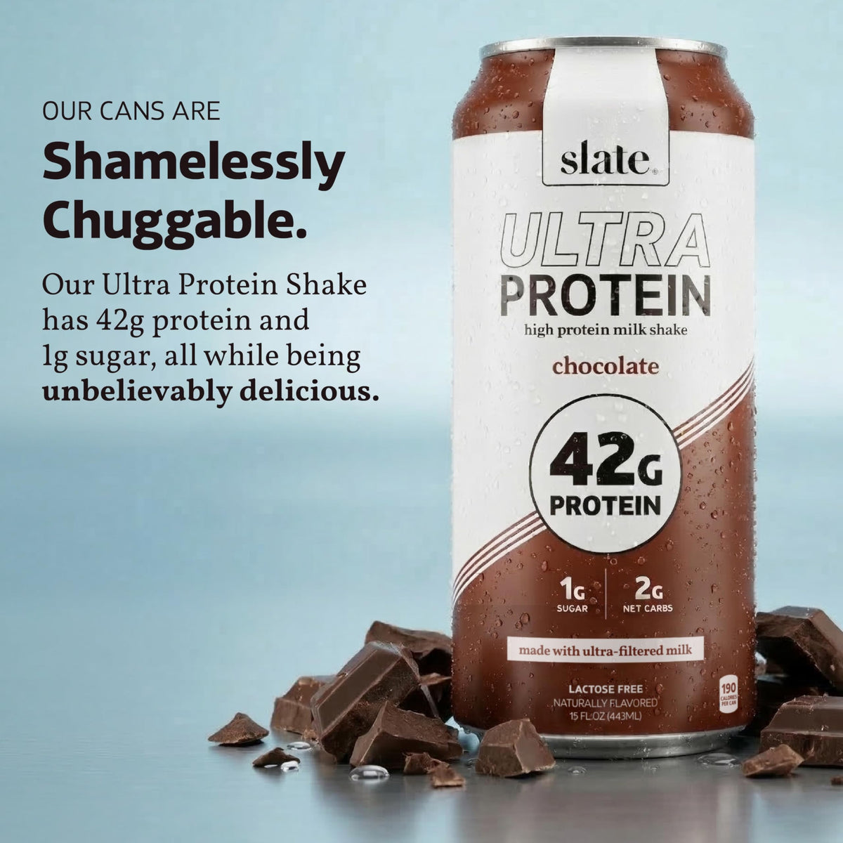 Chocolate Ultra Protein Shake 15 fl oz 12 Cans S534691