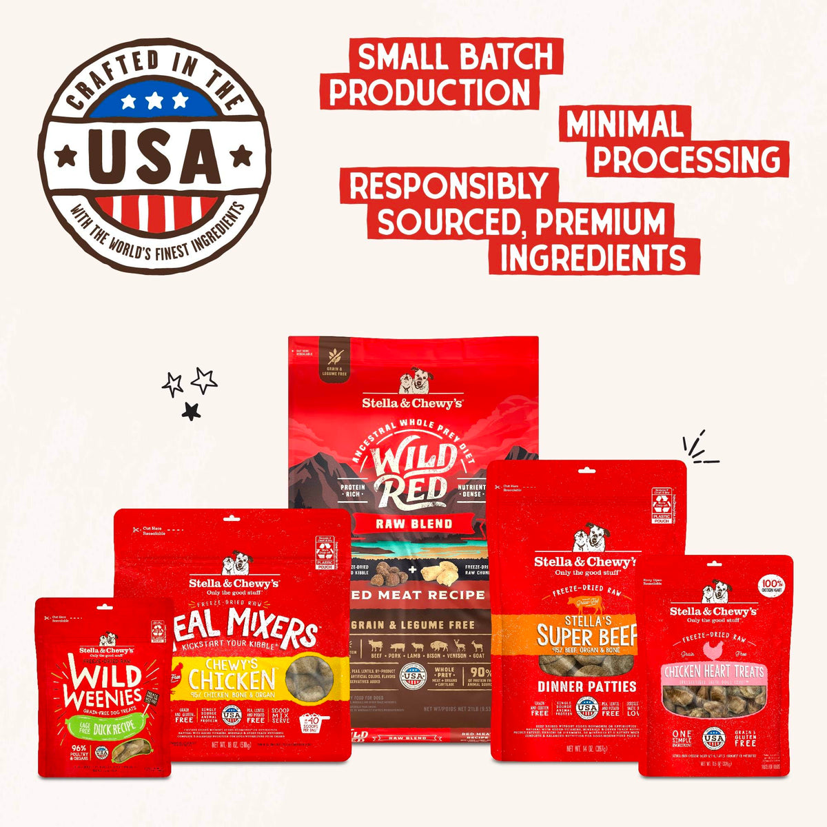 Freeze-Dried Raw Chicken Heart Dog Treats 11oz Bag O87727