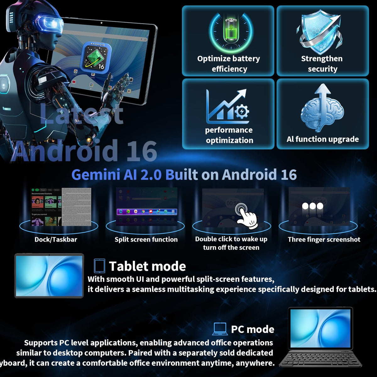 10 inch Tablet with Keyboard P3341