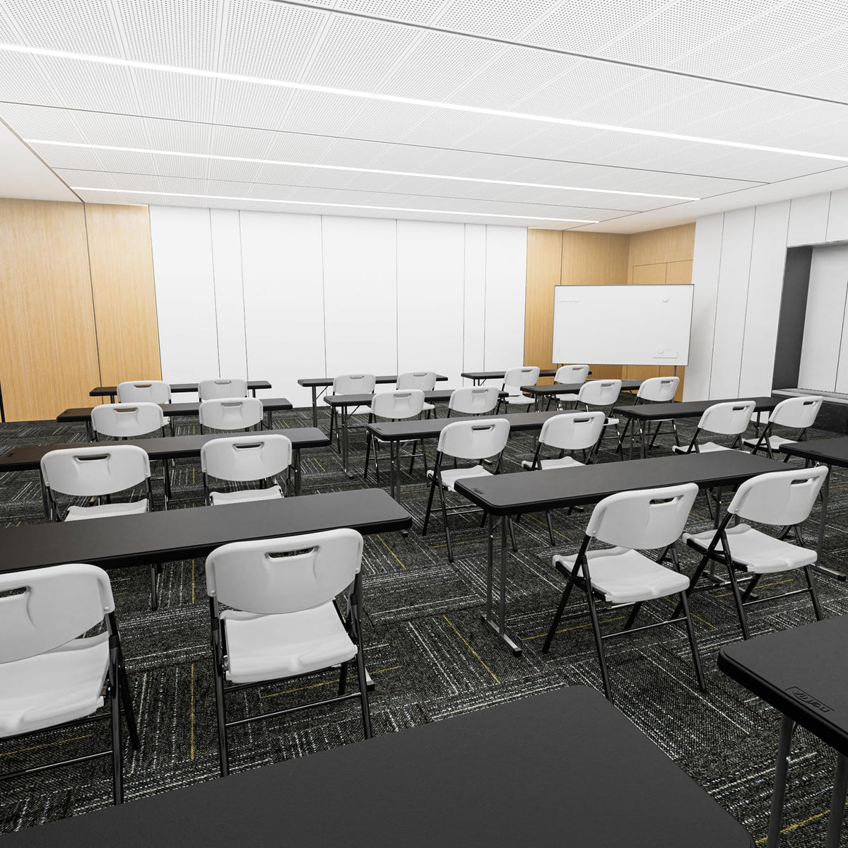 White 4 Pack Folding Chairs T88500