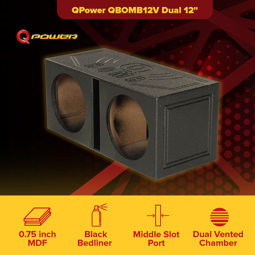 12" Dual Vented Subwoofer Box L5652