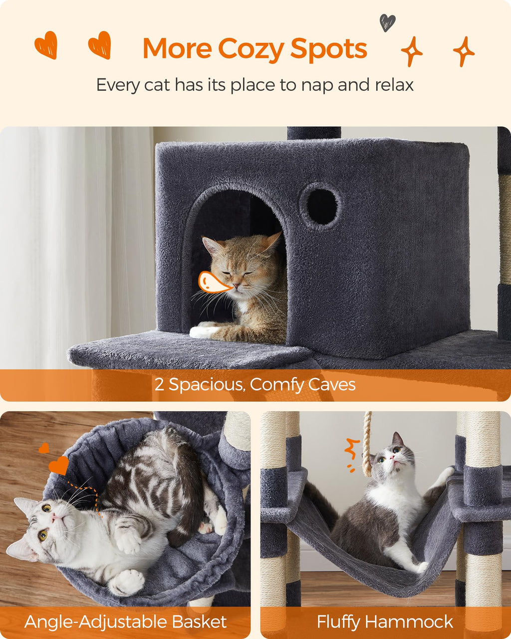 81.1-Inch Multi-Level Cat Tree M748