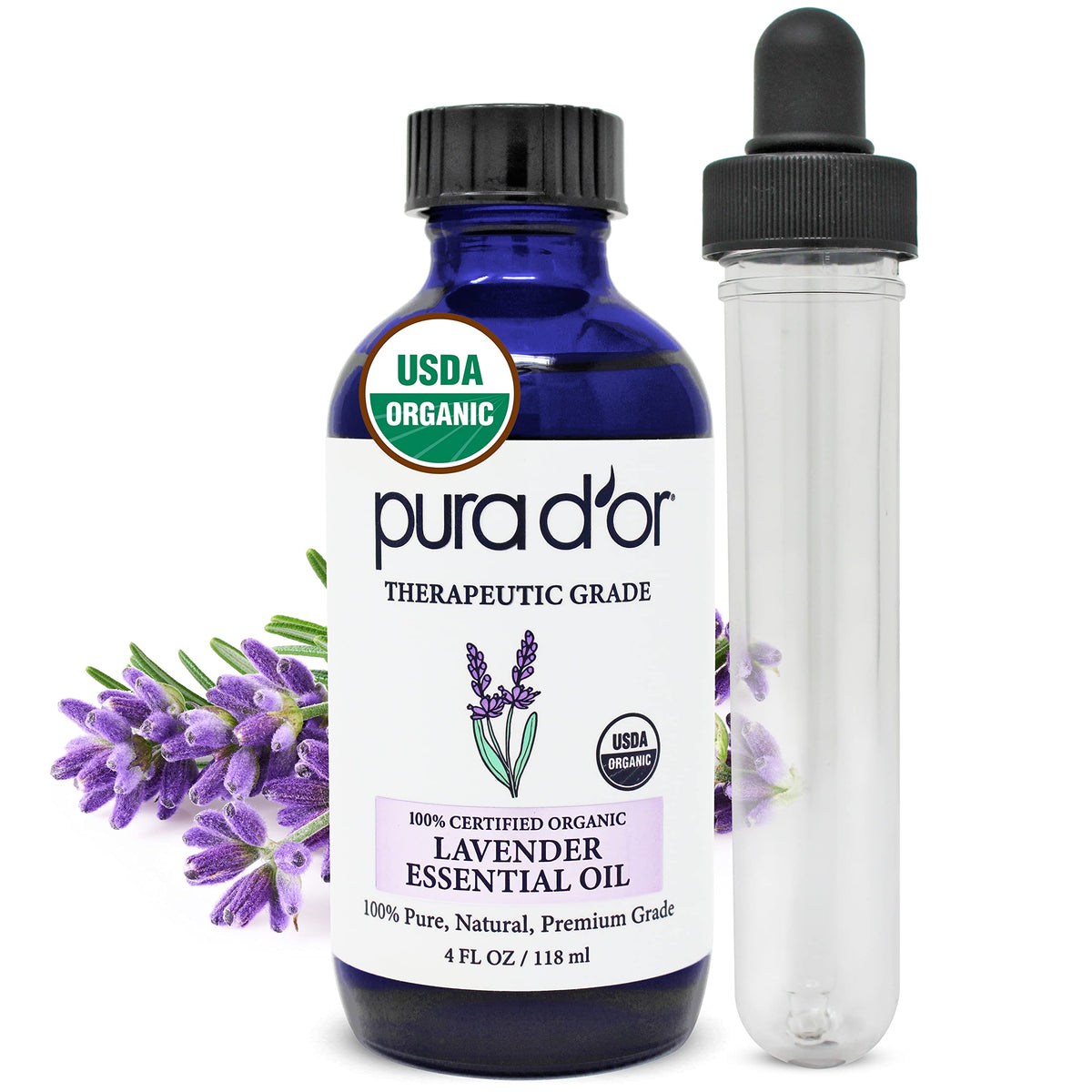 Organic Fractionated Coconut Oil & Lavender Essential Oil Bundle U6049