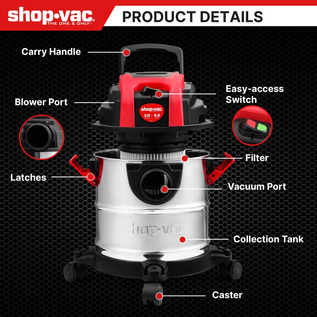 3 Gallon Wet/Dry Vacuum with Blower R28339