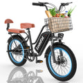 Peak 1000W 48V 13Ah Electric Bike with Rear Seat & Front Basket A7634