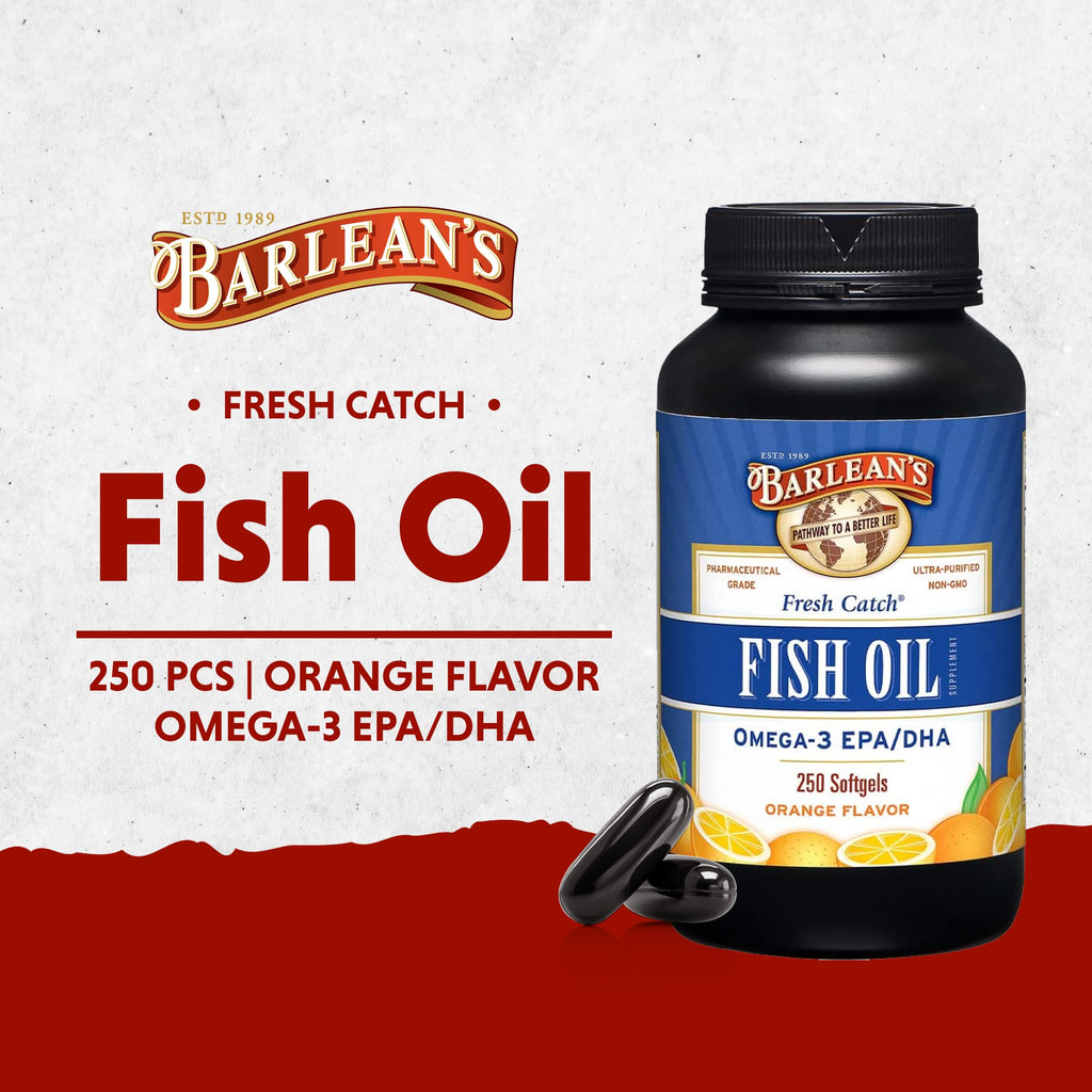 Omega 3 Fish Oil 600mg EPA & DHA Softgels Orange 250 Count H99252