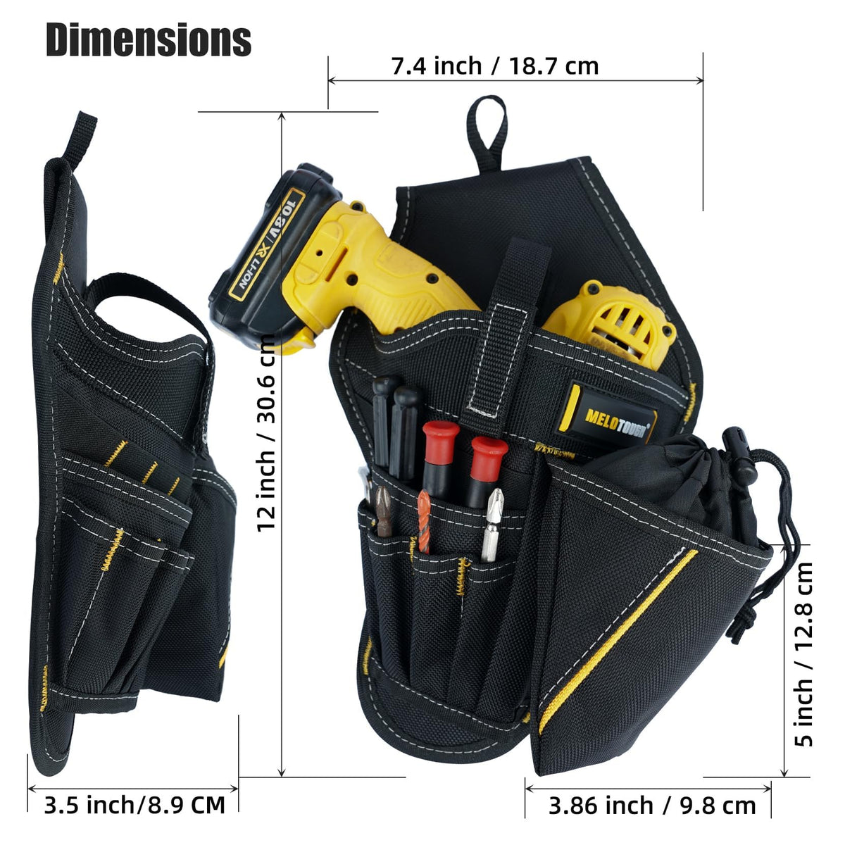 3-in-1 Drill Holster with Magnetic Wristband Y551906