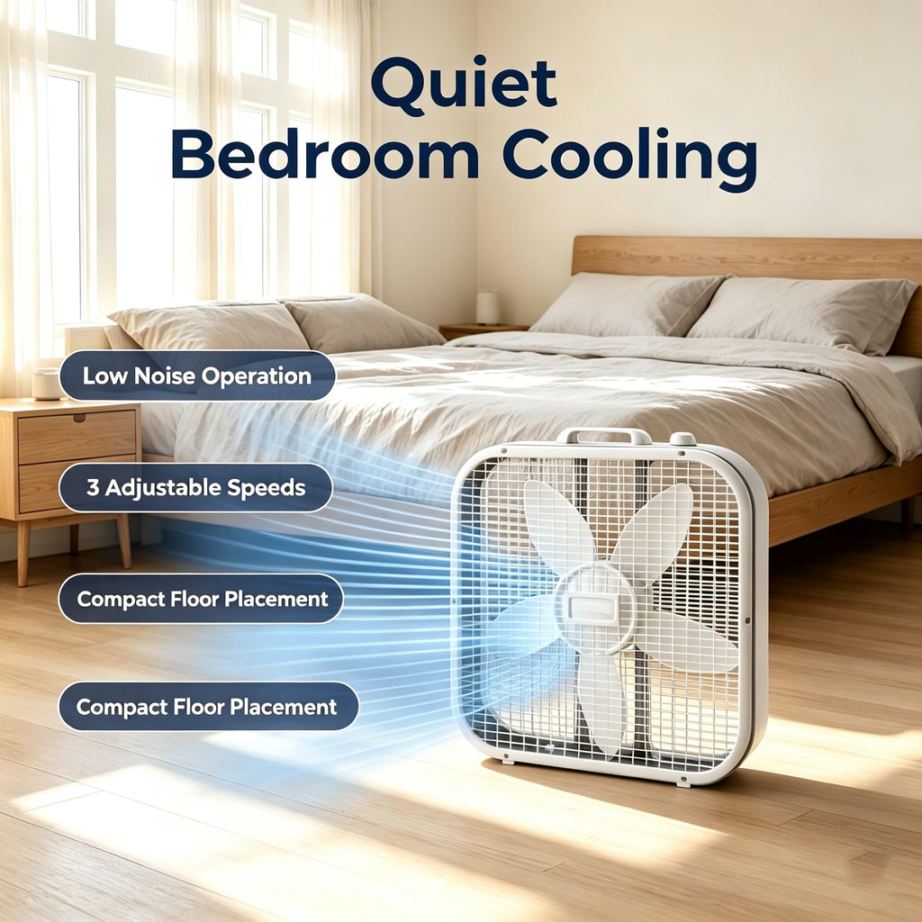 20 Inch 3 Speed Box Fan S826