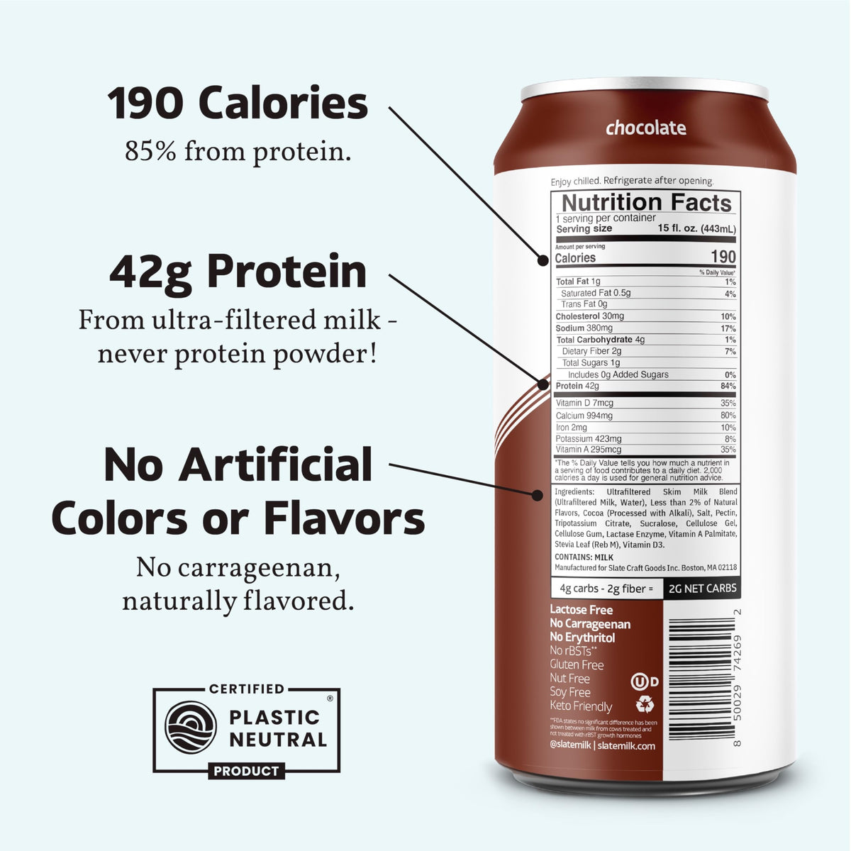 Chocolate Ultra Protein Shake 15 fl oz 12 Cans S534691