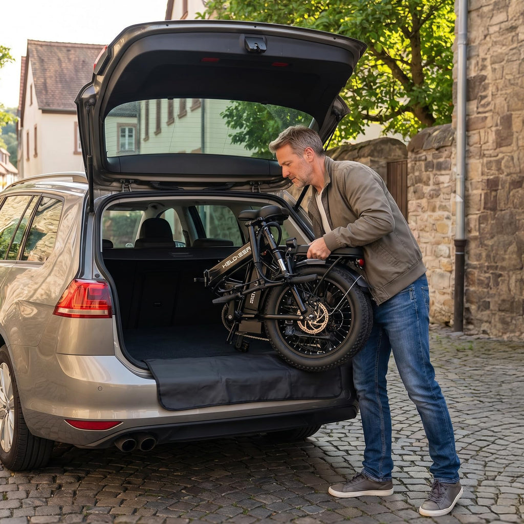 Folding Electric Bike with Rear Rack U924