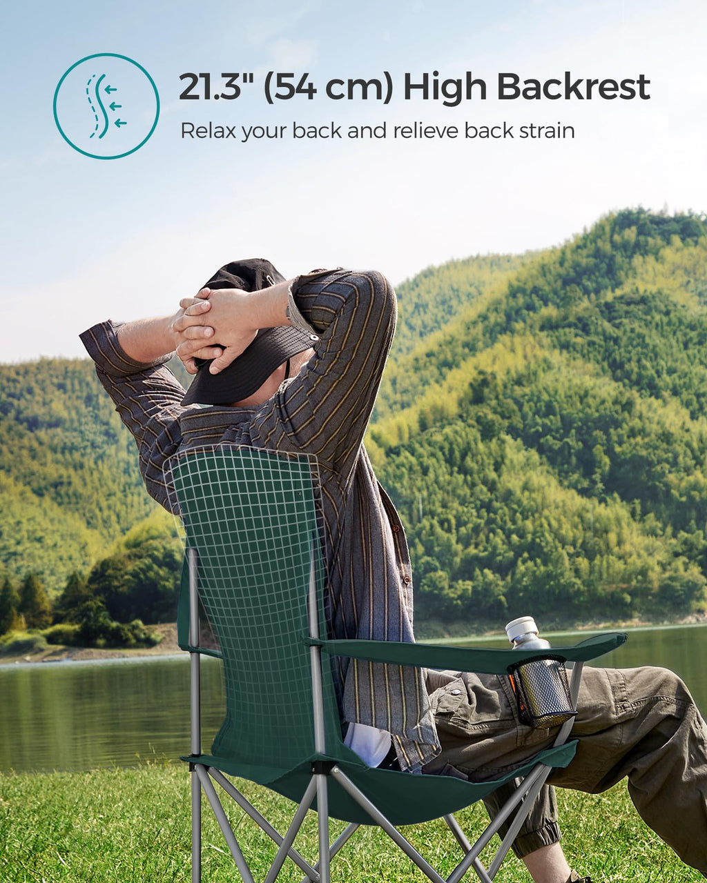 Set of 2 Folding Camping Chairs D17857