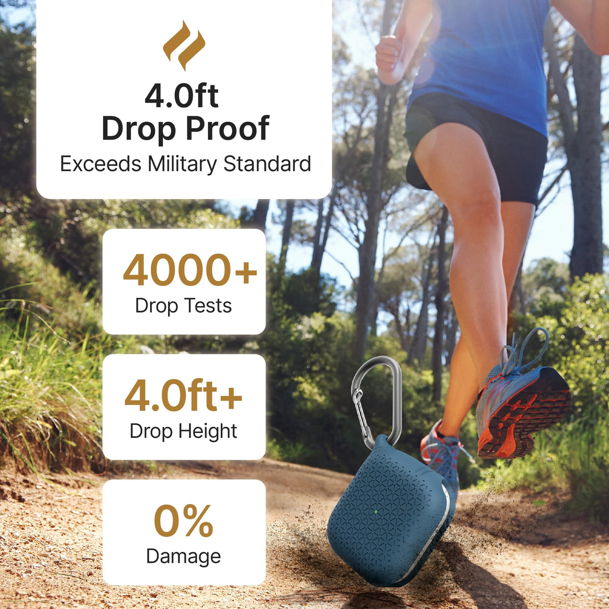 Waterproof AirPods 3rd Generation Case with Carabiner I81584