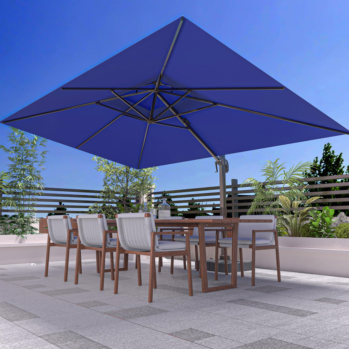 10' X 13' Rectangle Cantilever Patio Umbrella Y730