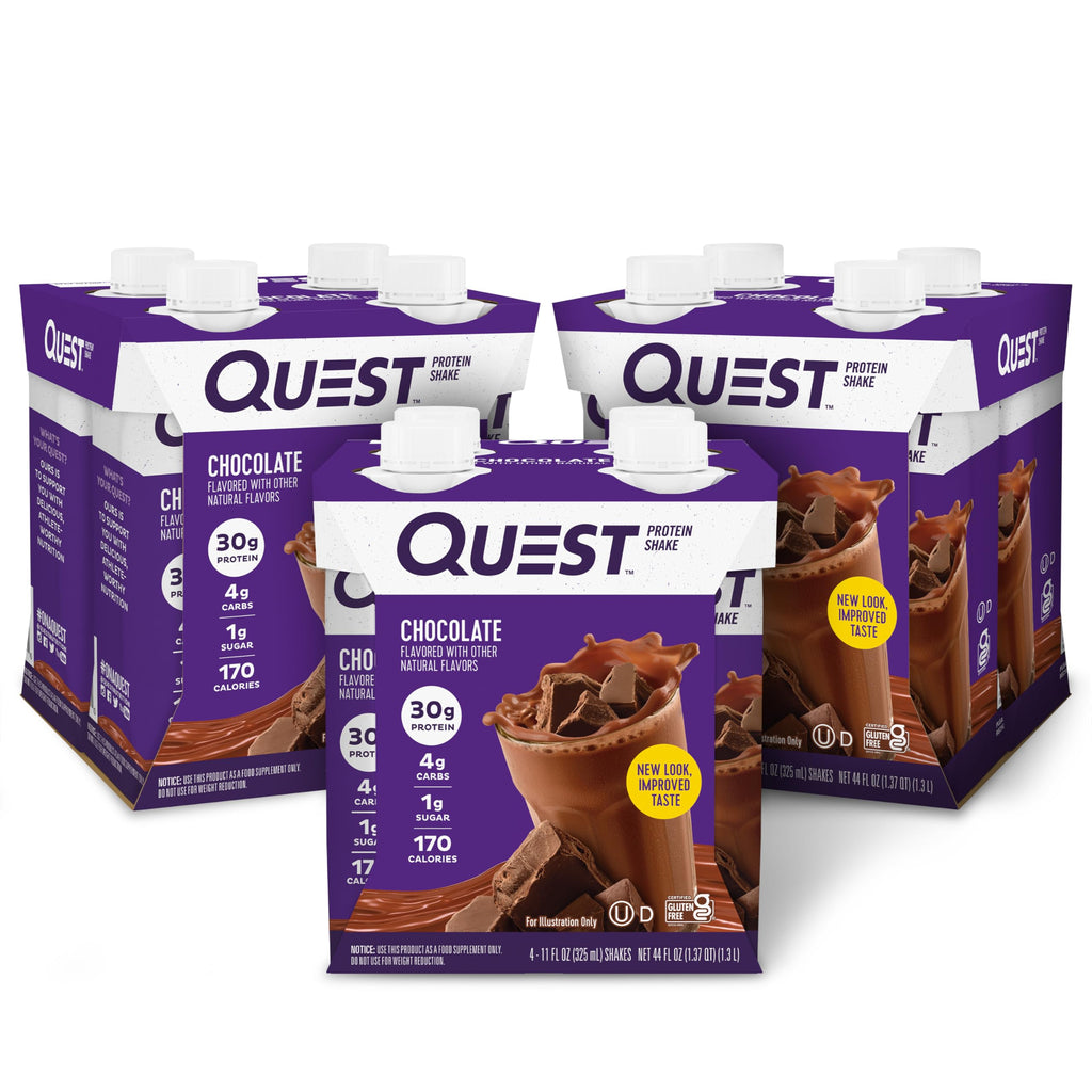 Chocolate Protein Shake Pack of 12 and Double Chocolate Chip Protein Cookie 12 Count Q6721