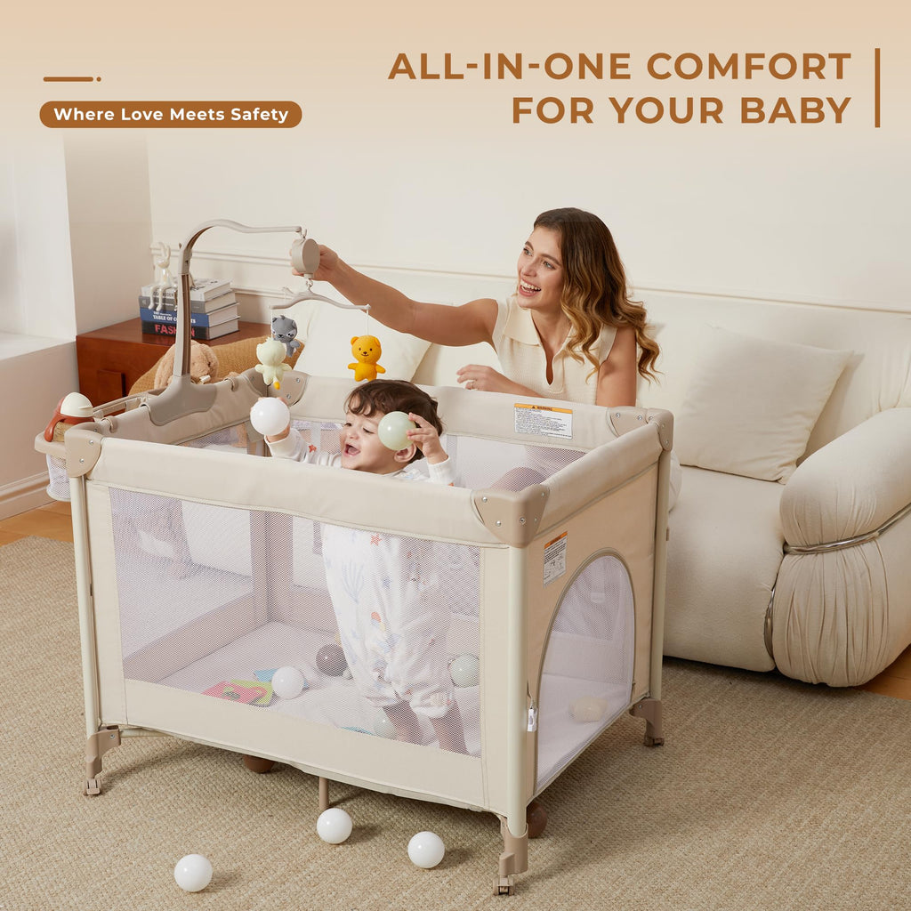 Pack and Play with Baby Bassinet D5322