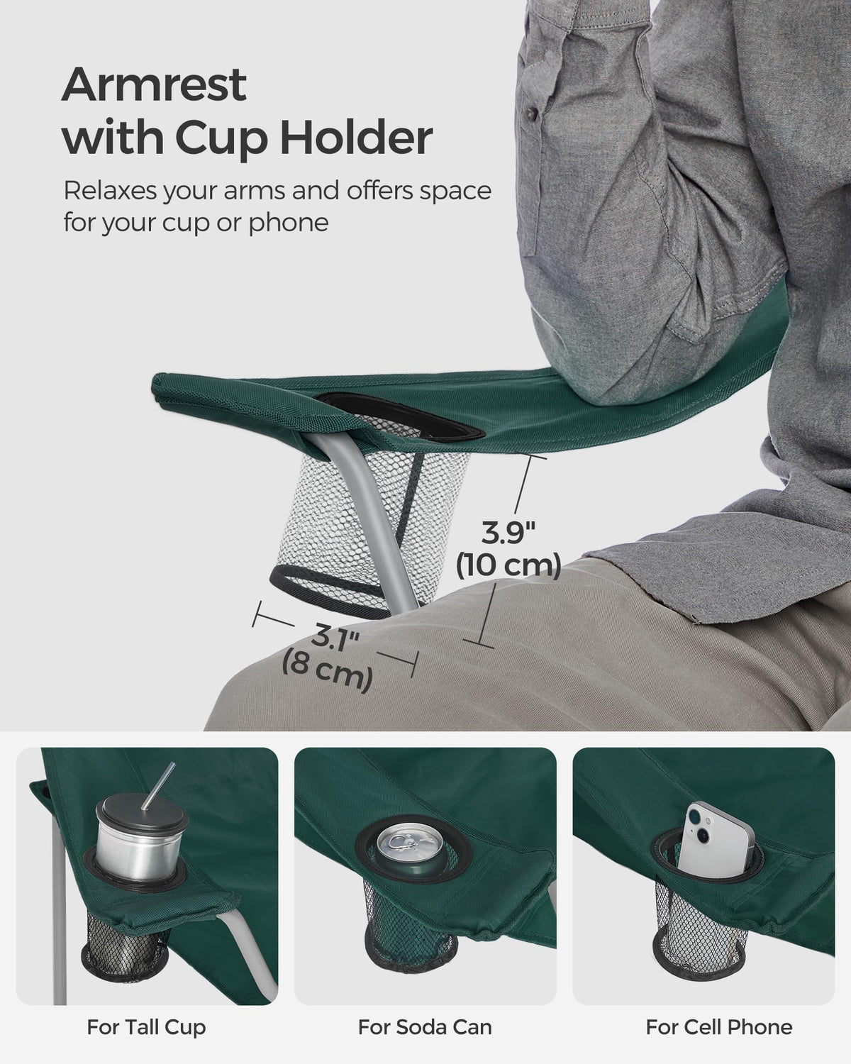 Set of 2 Folding Camping Chairs D17857