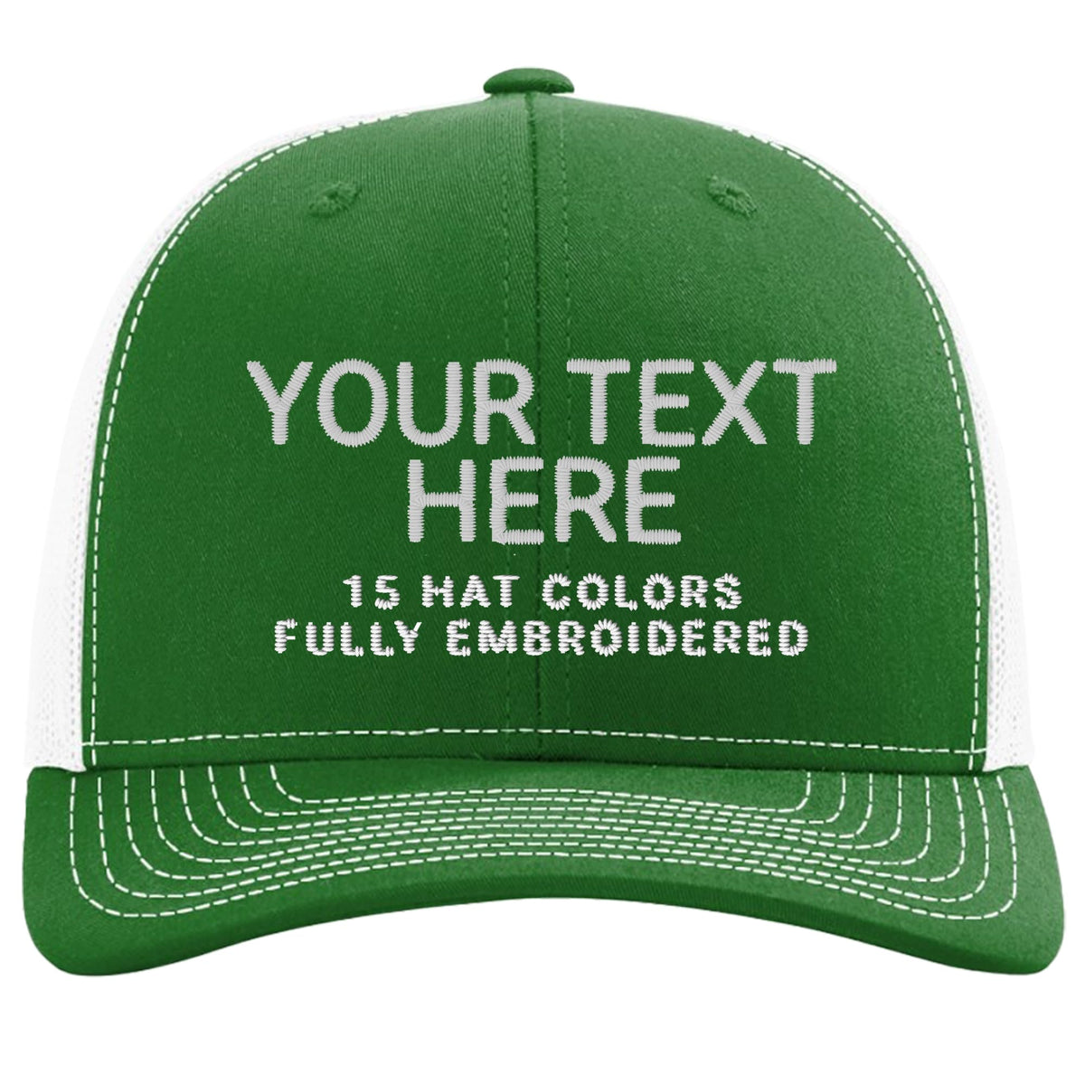 Custom Embroidered Adjustable Snapback Trucker Cap Black G5925
