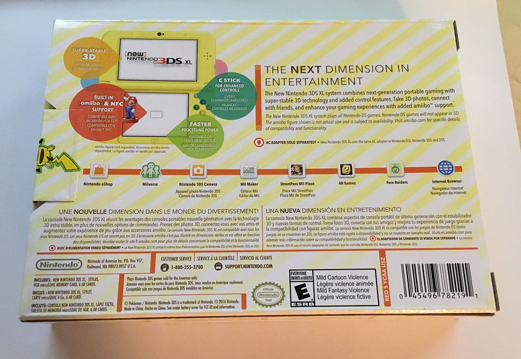 Yellow New Nintendo 3DS XL Console Q32077