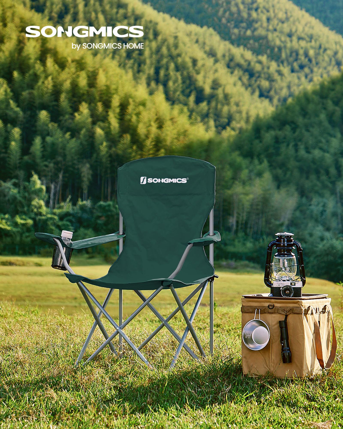 Set of 2 Folding Camping Chairs D17857