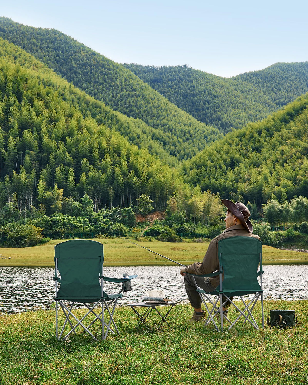 Set of 2 Folding Camping Chairs D17857